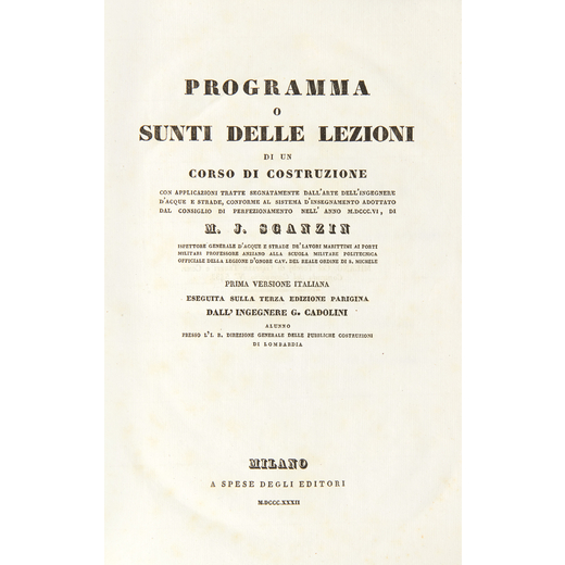 [INGEGNERIA] FERRARI, Francesco Bernardino (1744-1821) . Descrizione del modo in cui sono formate le