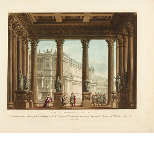 SANQUIRICO, Alessandro (1777-1849). Raccolta di Varie Decorazioni Sceniche inventate, e dipinte dal 