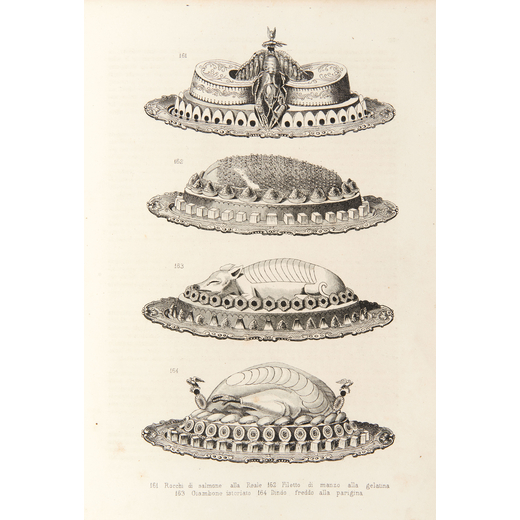 [GASTRONOMIA] DUBOIS, Urbain (1818-1901); BERNARD, Emile (1828-1897). La cucina classica: studii pra