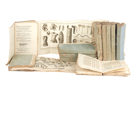 [MILITARIA] DUVERNOIS (XVIII sec.). Encyclopèdie militaire. Parigi : Valade, 1770. Raccolta di 11 v