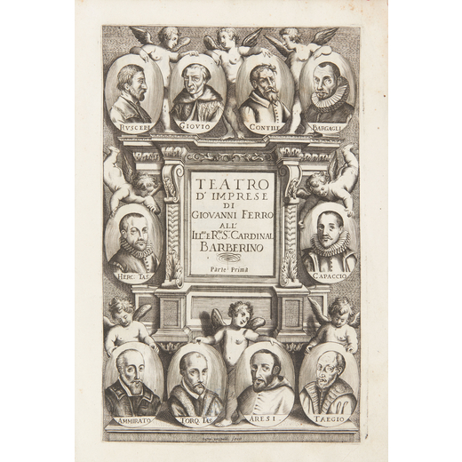 FERRO, Giovanni (1582-1630). Teatro dimprese. Venetia: Giacomo Sarzina, 1623.