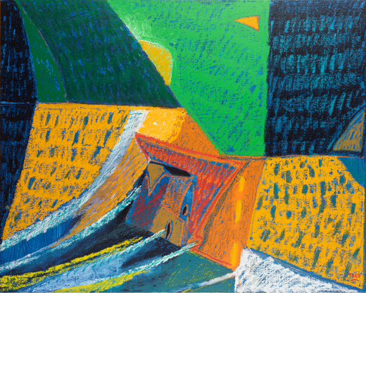 TOGO Milano 1937<br>Acqua, 2008<br>Olio e acrilico su tela, cm 80 x 100<br>Firmato in basso a destra