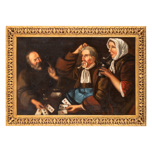 ALMANACH (cerchia di) (attivo in Carniola e in Lombardia nel XVII secolo)<br>Giocatori di carte <br>