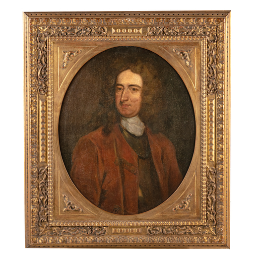 THOMAS GAINSBOROUGH (cerchia di) (Sudbury, 1727 - Londra, 1788)<br>Ritratto maschile<br>Olio su tela