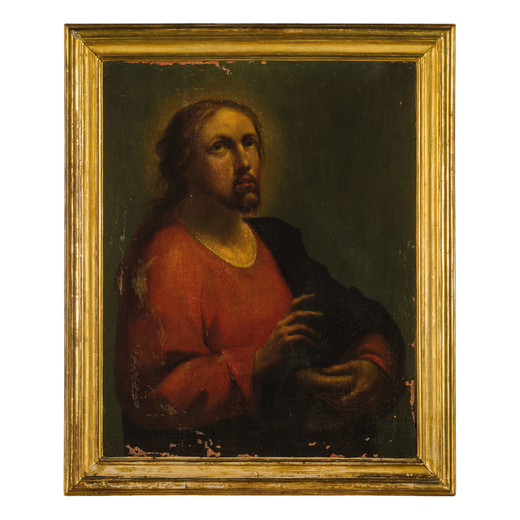 GIORGIO ANSELMI (Verona, 1720 - Lendinara, 1797)<br>Gesù<br>Olio su tela, cm 71X57