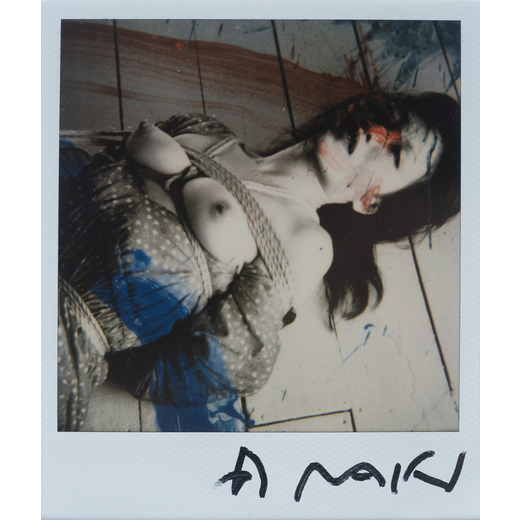 NOBUYOSHI ARAKI Tokyo 1940<br>Untitled<br>Polaroid, cm 10,8 x 8,8 <br>Firmata in basso al centro<br>