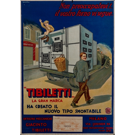Giacinto Tibiletti, Milano Cartonato Calendario Espositore<br>by Raverta Giuseppe<br>Edito Graphica 