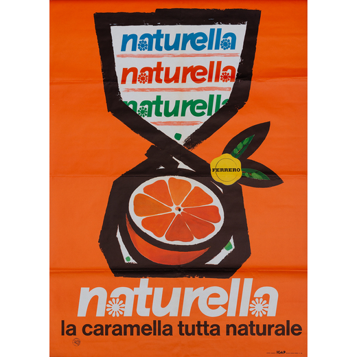 Ferrero Naturella [Versione Arancio] Manifesto Offset [Non Telato]<br>Anonimo<br>Edito I.G.A.P., Tor