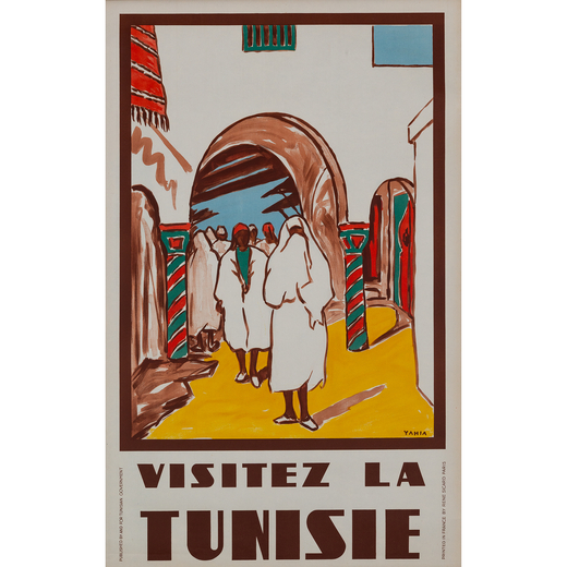 Visitez la Tunisie Manifesto Litografia [Non Telato]<br>by Yahia<br>Edito Rene Sicard, Paris<br>Epoc