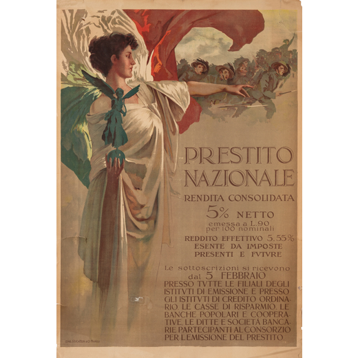 Prestito Nazionale Manifesto Pubblicitario<br>Anonimo ; Edito Stabilimento Richter & Co., Napoli <br