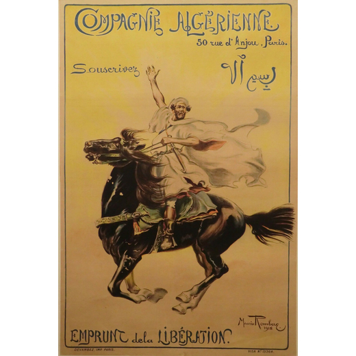 Compagnie Algerienne Manifesto Pubblicitario [Telato]<br>by Romberg Maurice ; Edito Imprimerie Devam