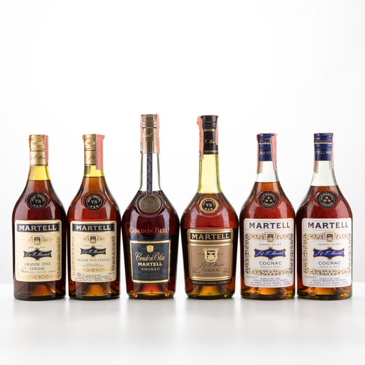 Martell Cognac Three star - 2 bt 40% vol<br>Confezioni originali singole<br>Grande Fine Cognac Very 