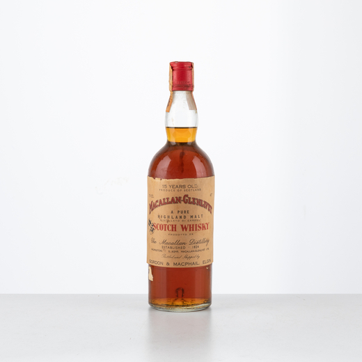 Macallan 15 Year Old Speyside<br>Gordon and MacPhail , Pinerolo Import, 43°<br>1 bt