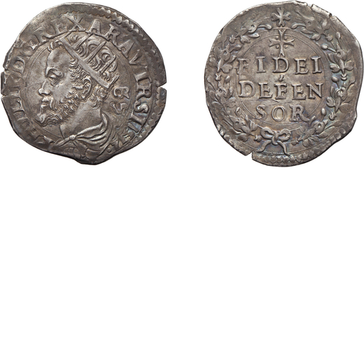 ZECCHE ITALIANE. NAPOLI. FILIPPO II (1554-1598). CARLINO 1572 Argento, 3,07 gr, 24 mm. Leggera patin