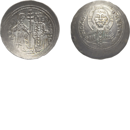 ZECCHE ITALIANE. PALERMO. RUGGERO II. DUCATO (1130-1154) Argento, 2,75 gr, 24 mm. SPL<br>D: Il Re Ru