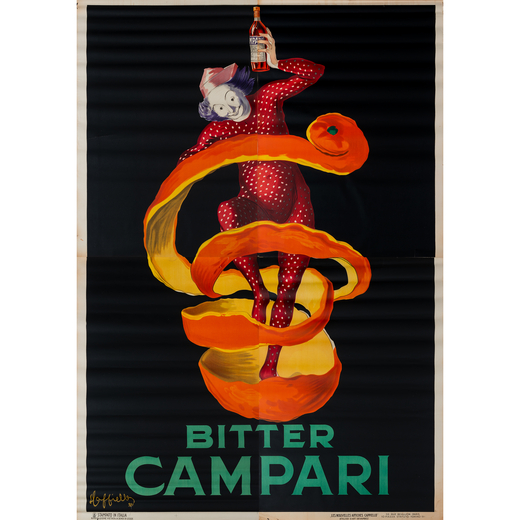 Bitter Campari [Spiritello-Diavoletto] Manifesto Litografia [Non Telato]<br>by Cappiello Leonetto<br
