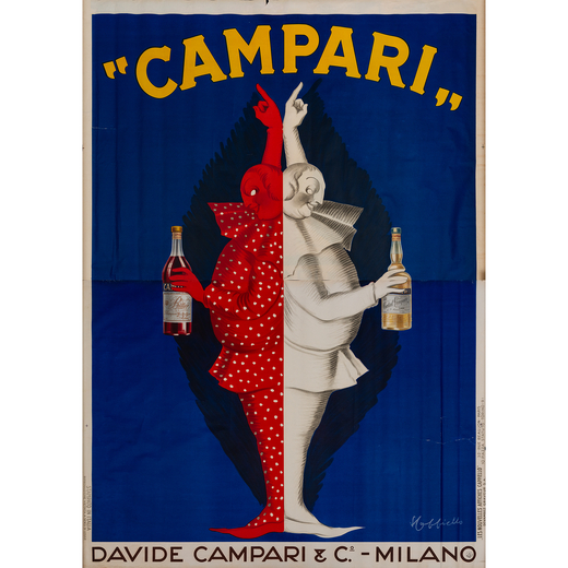 Campari [Bi-Fronte] Manifesto Litografia [Non Telato]<br>by Cappiello Leonetto<br>Edito Atelier Les 