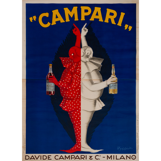 Campari [Bi-Fronte] Manifesto Litografia [Telato]<br>by Cappiello Leonetto<br>Edito Atelier Les Nouv