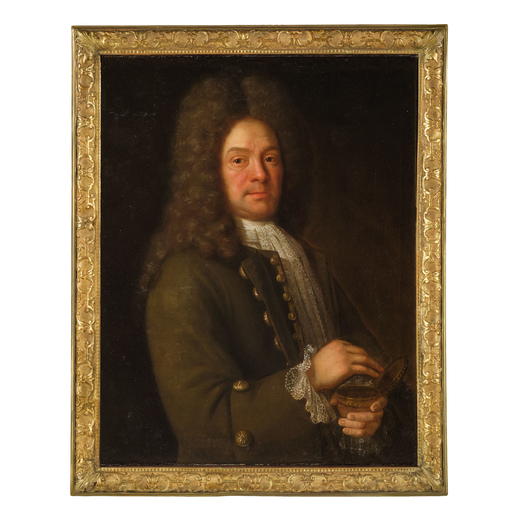 ALEXIS SIMON BELLE (attr. a) (Parigi, 1674 - 1734) <br>Ritratto dellon. Simon Harcourt<br>Olio su te