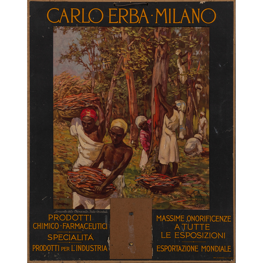 Carlo Erba, Milano Cartonato Calendario Espositore<br>by Metlicovitz Leopoldo<br>Edito Officine Graf