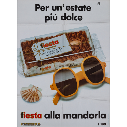 Fiesta alla Mandorla, Ferrero Manifesto Offset [Non Telato]<br>Anonimo<br>Edito IGAP, Milano-Roma-To