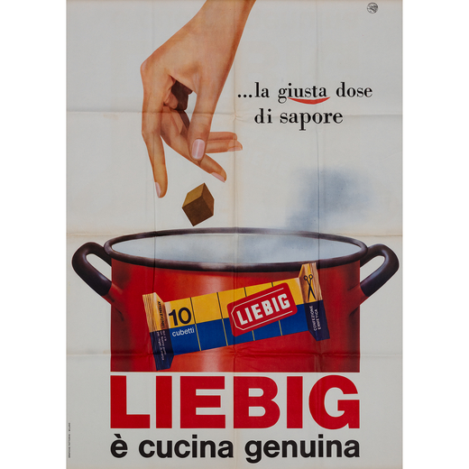 Liebig, E Cucina Genuina Manifesto Offset [Non Telato]<br>Anonimo<br>Edito Grafiche Fattorini, Milan