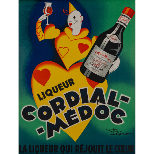 Liqueur Cordial-Medoc Manifesto Litografia [Telato]<br>by Lemonnier Henri<br>Edito Imprimerie Bedos 