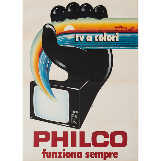 Philco Manifesto Offset [Telato]<br>by Testa Armando<br>Edito Poligrafiche Bolis, Bergamo<br>Epoca 1