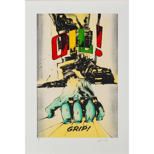 Oil Grip Serigrafia a Colori<br>by Bertini Gianni<br>Edito Stamperia Berardinelli, Verona<br>Numerat