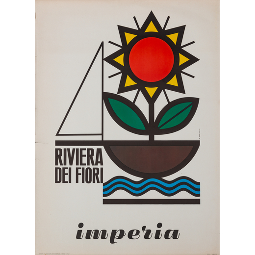 Riviera dei Fiori, Imperia Manifesto Offset [Non Telato]<br>by Pontrelli M.<br>Edito Istituto Italia
