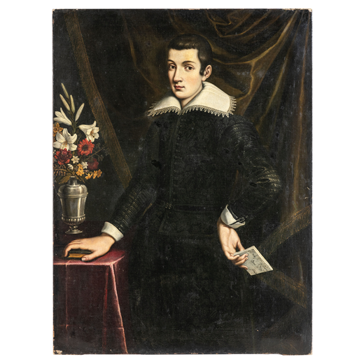 VALORE CASINI (Firenze, 1590 - 1660)<br>DOMENICO CASINI<br>(Firenze, 1588- 1660)<br>Ritratto di giov