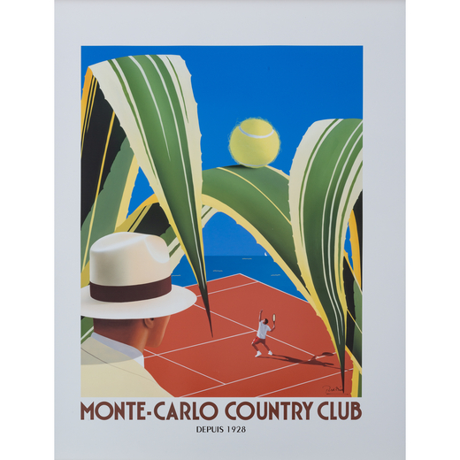 Monte-Carlo Country Club [Tennis] Manifesto Offset [Non Telato]<br>[Versione Small]<br>by Razzia<br>