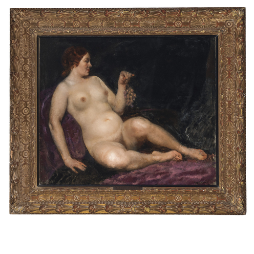 ALESSIO ISSUPOFF Viatka (Russia) 1889 - Roma 1957<br>Nudo di donna<br>Firmato e inscritto sul retro 