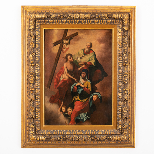 PITTORE VENETO DEL XVII-XVIII SECOLO Assunzione della Vergine <br>Olio su tela, cm 70X50