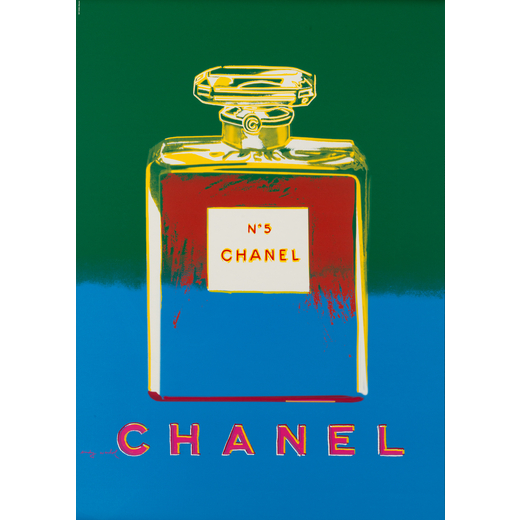 Chanel, Warhol [Green] Manifesto Ornamentale in Serigrafia<br>by Warhol Andy [After]<br>Epoca Anni 2