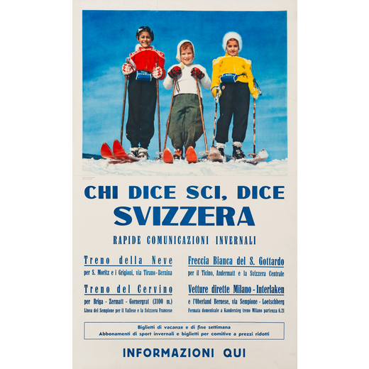 Chi Dice Sci Dice Svizzera Manifesto Offset [Telato]<br>by Luthy<br>Stampatore non Indicato<br>[Prin