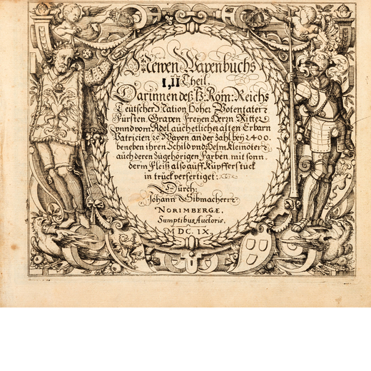 [ARALDICA] SIEBMACHER, Johann (1561-1611). Newen Wapenbuchs. Norimberga: Bagenmann, 1609 (1630 al co