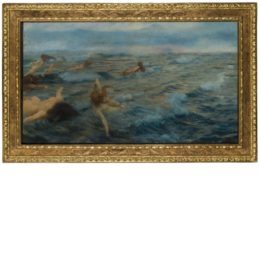 ETTORE TITO Castellammare del Golfo, 1859 - Venezia, 1941<br>Ondine. Il mare<br>Firmato E Tito e dat