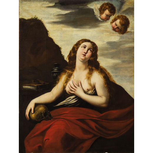 ALESSANDRO FORTUNA (attr. a) (Roma, 1596 - 1623)<br>Maddalena<br>Olio su tela cm 146X110