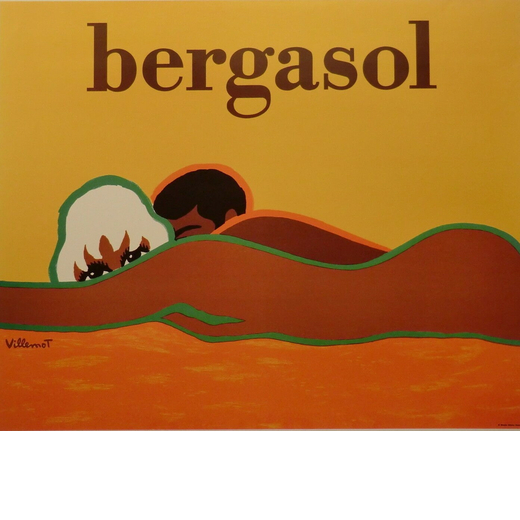 Bergasol, Crema Solare Manifesto Pubblicitario [Telato]<br>by Villemot Bernard ; Edito Moneta, Milan