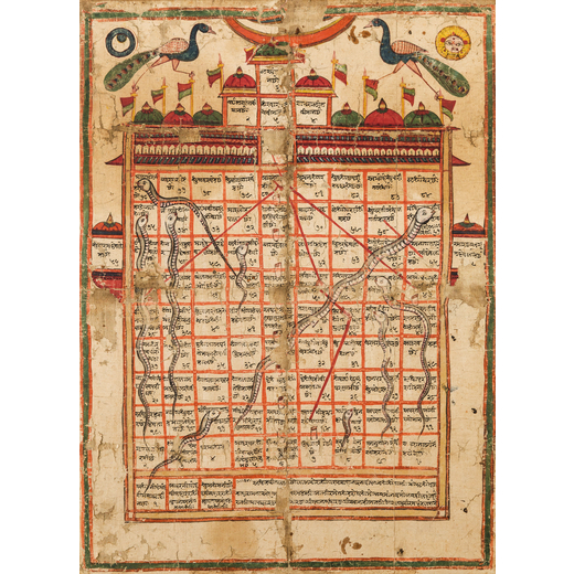 TANTRA, TEMPERA SU CARTA, INDIA, XIX SECOLO Provenance: from the private collection of a Milanese ge