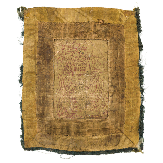 PICCOLO DIPINTO SU TESSUTO, TIBET, XVII SECOLO Provenance: from the private collection of a Milanese