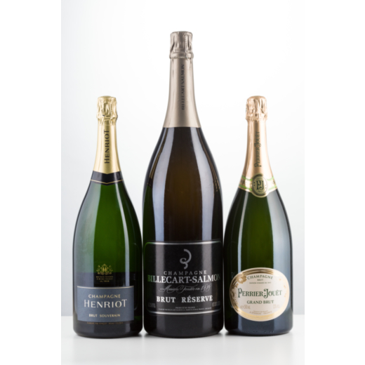 Selezione Champagne  Henriot Brut - 1Mg<br>Confezione originale singola in legno <br>Perrier Jouet B