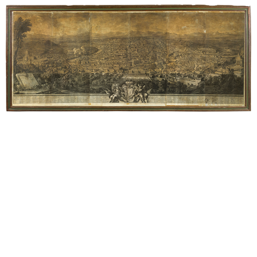 GIUSEPPE VASI (Corleone, 1710 - Roma, 1782)<br>Incisione, XVIII secolo, raffigurante Prospetto della