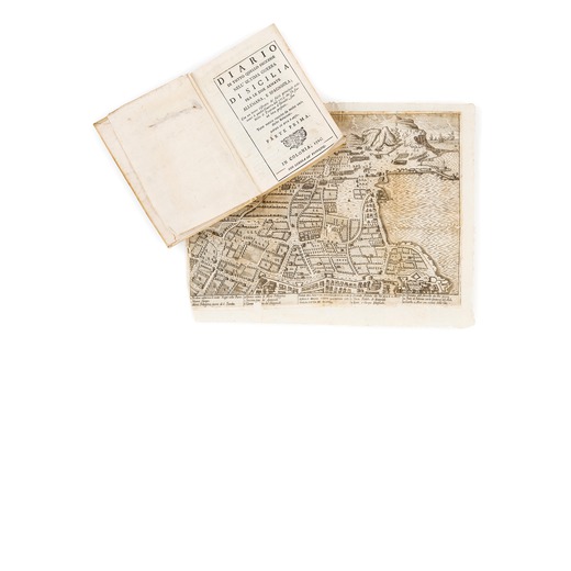 DIARIO DI SICILIA, 1721 composto da 240 pagine che descrivono la battaglia fra le armate tedesca e s