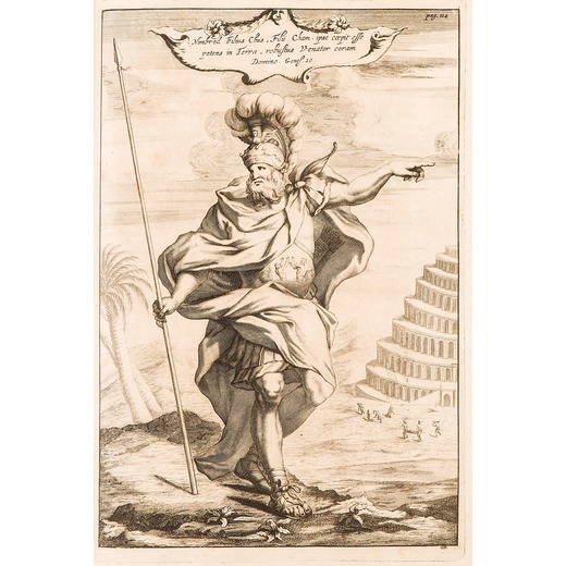 ATHANASII KIRCHERI, 1679 Turris Babel, volume in due parti composto da 219 pagine contenenti testi e