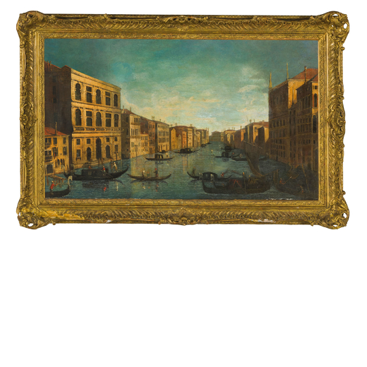 WILLIAM JAMES (maniera di) (documentato a Londra dal 1746 al 1771)<br>Veduta di Venezia con il Canal