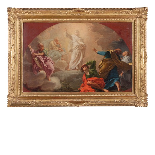 STEFANO POZZI (attr.a)
 (Roma, 1699 ; 1768)
<br>Ascensione di Cristo
<br>Olio su tela, cm 45X68