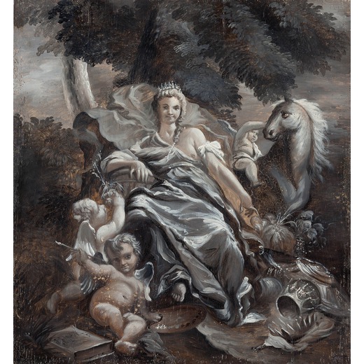 FEDELE FISCHETTI (Seguace di) (Napoli, 1734 - 1789) <br>Figura allegorica