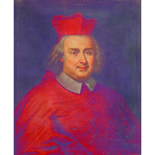PITTORE ROMANO DEL XVIII SECOLO Ritratto del Cardinale Tommaso Ruffo<br>Olio su tela, cm 74X61<br>Le